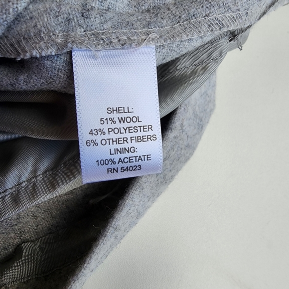 Banana Republic Gray Wool Jewel Yellow Wide Straps Dress Belted Petite 4P - Picture 4 of 16